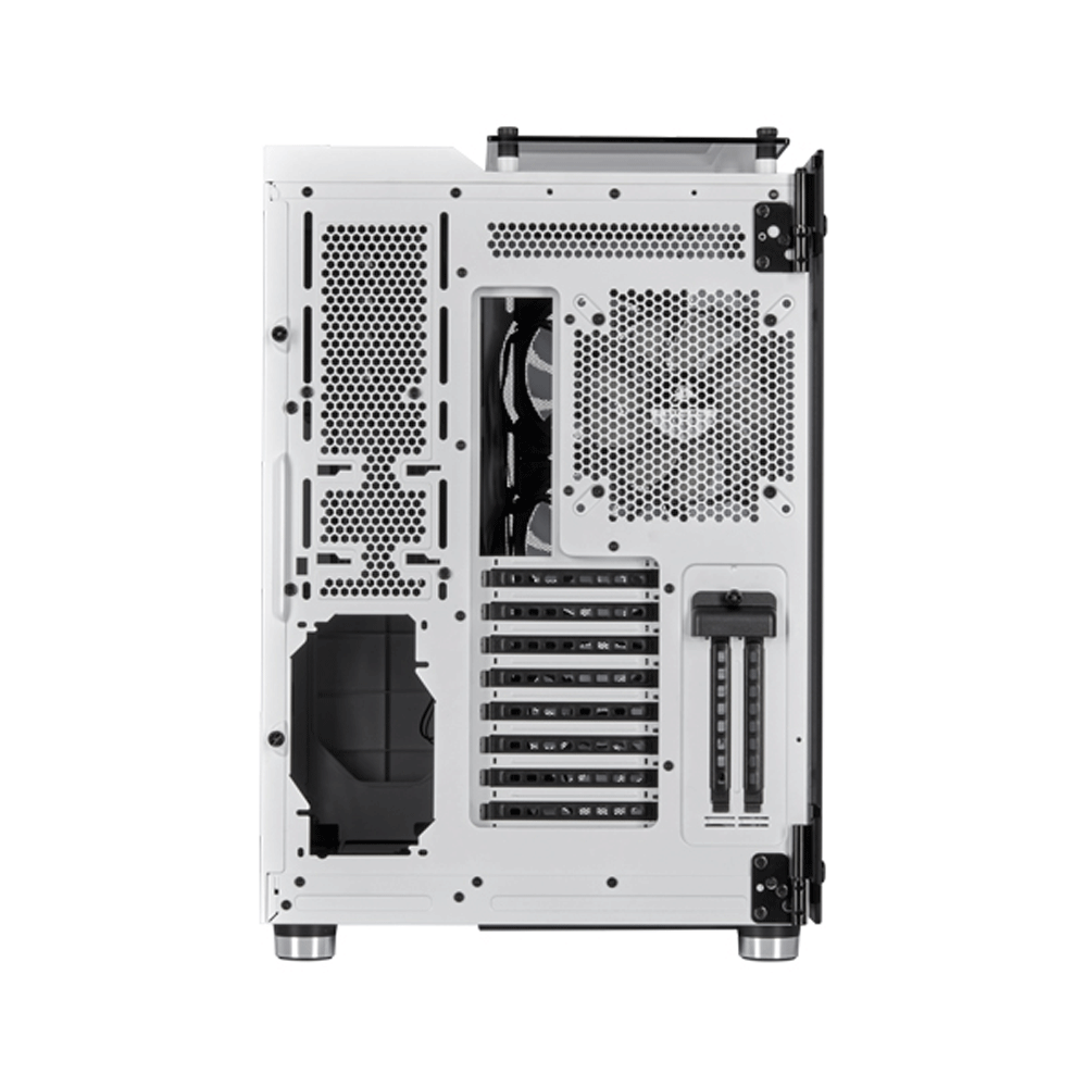 Corsair Crystal Series 680X RGB Airflow ATX Mid-Tower 3 Side Tempered Glass Panel Case with 4 RGB Fans - White