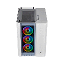 Corsair Crystal Series 680X RGB Airflow ATX Mid-Tower 3 Side Tempered Glass Panel Case with 4 RGB Fans - White