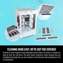 Thermaltake Tower 500 Vertical Mid Tower Fornt & Left Tempered Glass X3 Side Panel Case With 2 ARGB Fans - Snow White