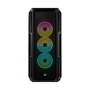 Corsair iCUE 5000T RGB Tempered Glass With 3 RGB & 1 Rear Fans Full-Tower ATX PC Case - Black