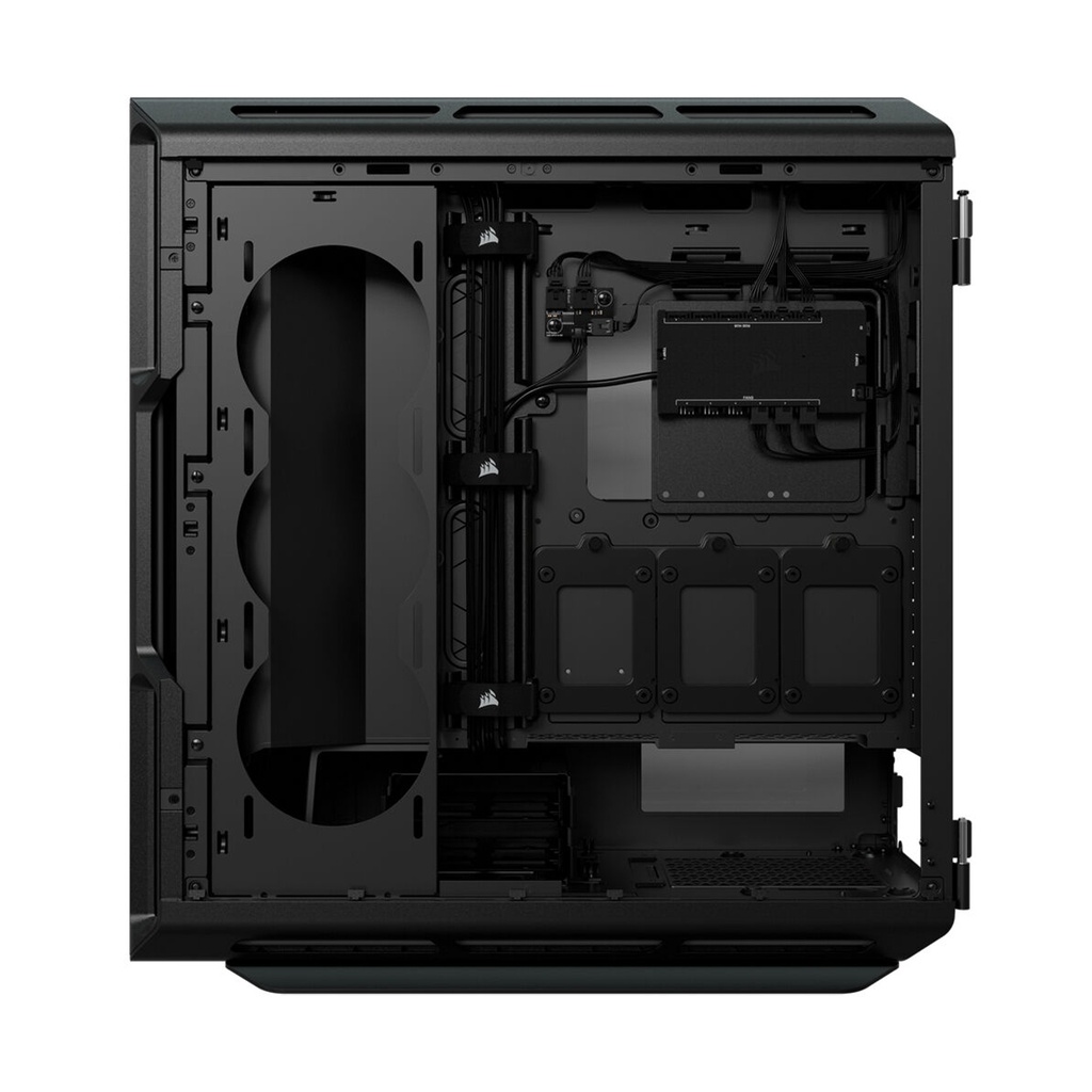 Corsair iCUE 5000T RGB Tempered Glass With 3 RGB & 1 Rear Fans Full-Tower ATX PC Case - Black