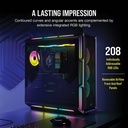 Corsair iCUE 5000T RGB Tempered Glass With 3 RGB & 1 Rear Fans Full-Tower ATX PC Case - Black