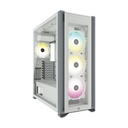 Corsair iCUE 7000X RGB Tempered Glass With 3 RGB & 1 Rear Fans Full-Tower ATX PC Case - White