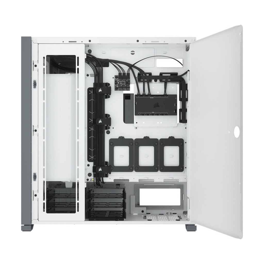 Corsair iCUE 7000X RGB Tempered Glass With 3 RGB & 1 Rear Fans Full-Tower ATX PC Case - White