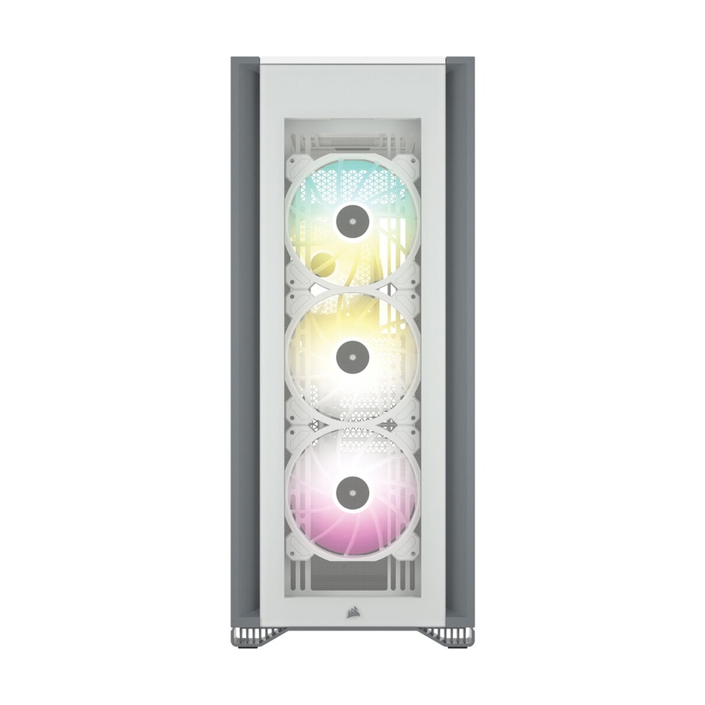 Corsair iCUE 7000X RGB Tempered Glass With 3 RGB & 1 Rear Fans Full-Tower ATX PC Case - White