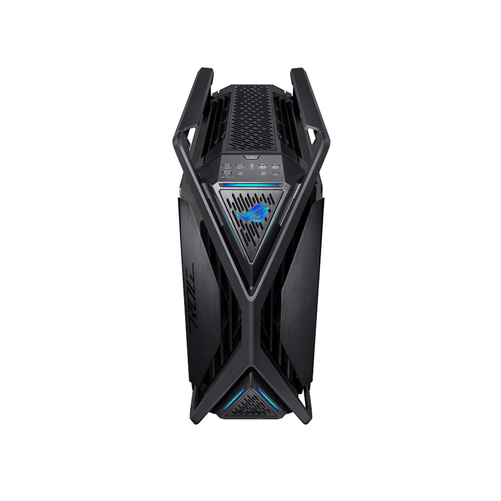 Asus Hyperion GR701 Full Tower E-ATX Gaming Case, 2-Sides Tempered Glass, 420mm dual radiator support, 4x 140mm Fans Pre-installed, Metal GPU holder, ARGB fan hub, 60W fast charging