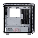 XPG BATTLECRUISER Super Mid-Tower 4-Side Tempered Glass Case with 4 RGB Fans - White