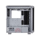 XPG BATTLECRUISER Super Mid-Tower 4-Side Tempered Glass Case with 4 RGB Fans - White