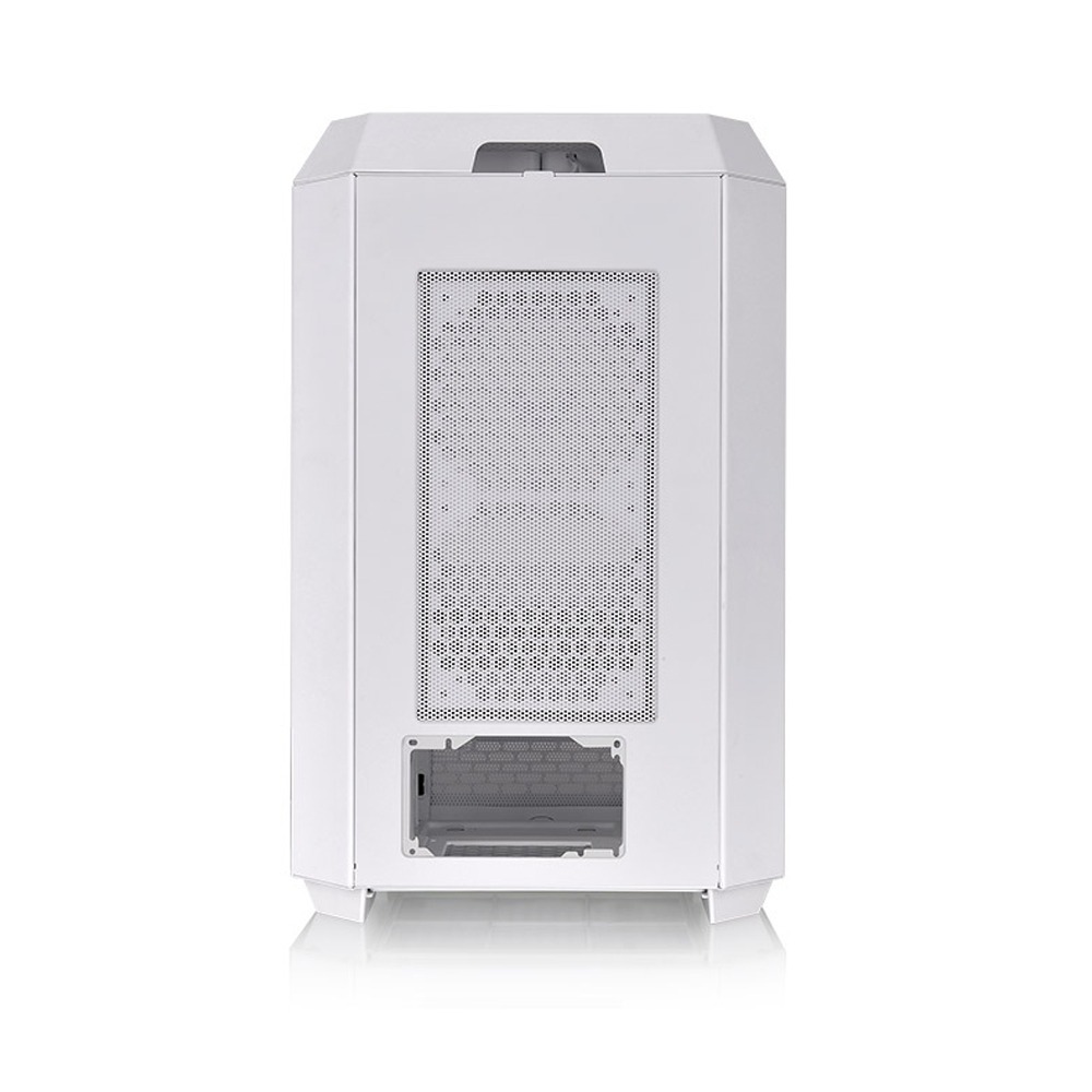 Thermaltake The Tower 300 Micro Tower tempered glass panels on the front and two perforated panels on each side With 2 Fan - White