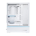 LIAN LI Sup01 Mid-Tower Tempered Glass Side Panel Case - White (No Fans Included)