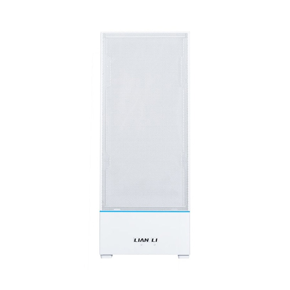 LIAN LI Sup01 Mid-Tower Tempered Glass Side Panel Case - White (No Fans Included)