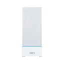LIAN LI Sup01 Mid-Tower Tempered Glass Side Panel Case - White (No Fans Included)