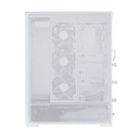 LIAN LI Sup01 Mid-Tower Tempered Glass Side Panel Case - White (No Fans Included)