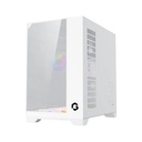 GameOn Valkyrie I Series Mid Tower Three Panel Front,Top & Left Side Tempered Glass Case With 7 RGB Fans - White