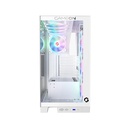 GameOn Emperor Mid Night IV Series Mid Tower Tempered Glass Side Panel Case with 7 ARGB Fans - White