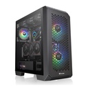 Thermaltake View 300 MX Mid Tower 2 Sides Tempered Glass Side Panel Case with 3 ARGB PWM Fans - Black
