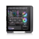 Thermaltake View 300 MX Mid Tower 2 Sides Tempered Glass Side Panel Case with 3 ARGB PWM Fans - Black