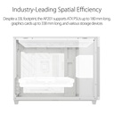 Asus Prime AP201 Micro ATX 33L Tool-Free Side Panels Case - White