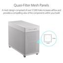 Asus Prime AP201 Micro ATX 33L Tool-Free Side Panels Case - White