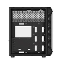Xigmatek Overtake 3 Side Tempered Glass Panel Case with 6 Rainbow RGB Fans - Black