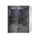 DarkFlash DK352 Plus ATX Mid Tower Front Panel Tempered Glass Side Panel Case With 4 ARGB Fans - White