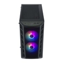 Cooler Master MasterBox MB320L Micro ATX Tower Tempered Glass Side Panel Case With 2 ARGB Fans - Black