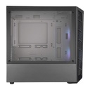 Cooler Master MasterBox MB320L Micro ATX Tower Tempered Glass Side Panel Case With 2 ARGB Fans - Black