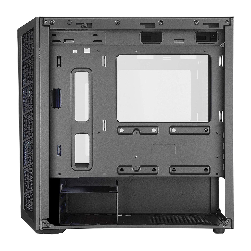 Cooler Master MasterBox MB320L Micro ATX Tower Tempered Glass Side Panel Case With 2 ARGB Fans - Black