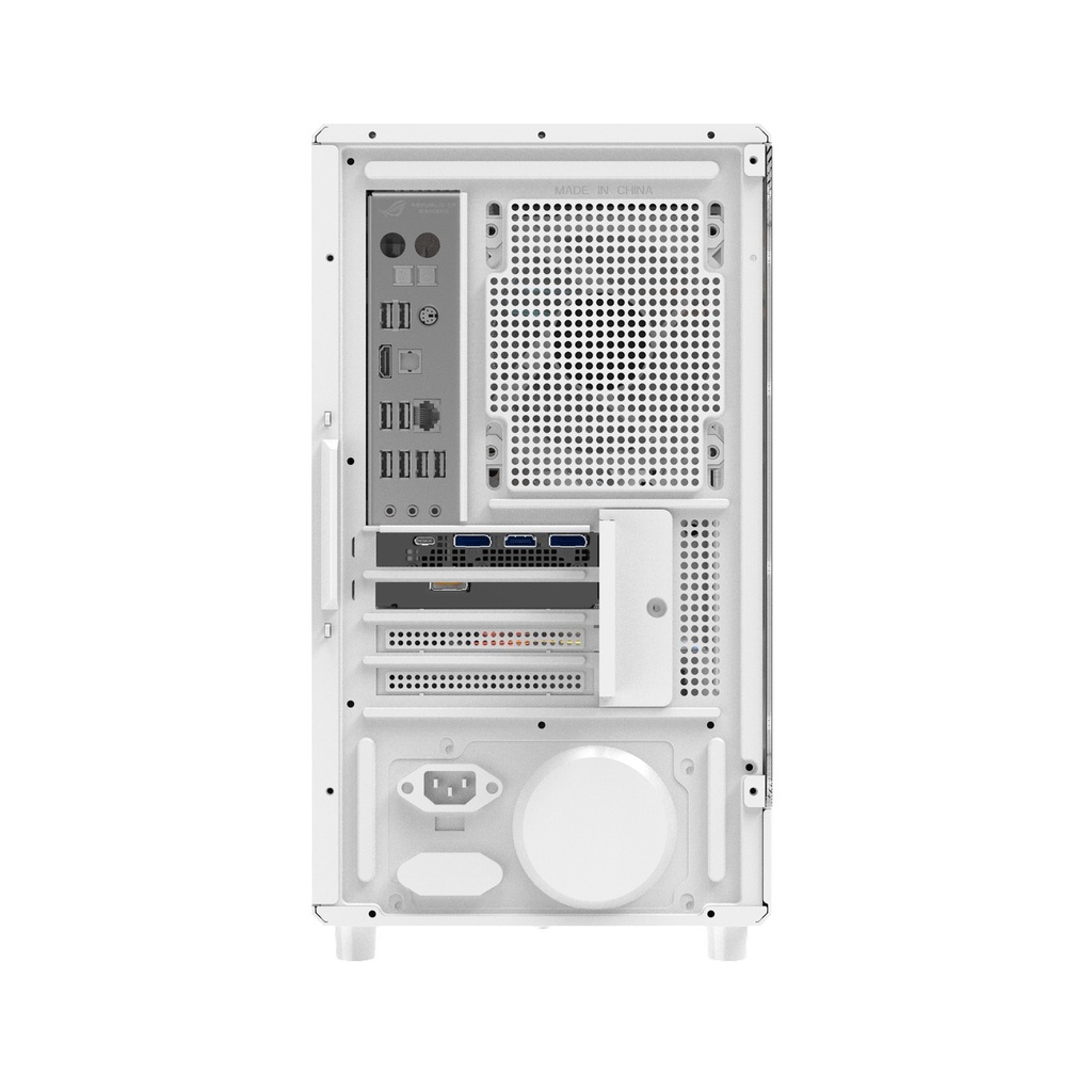 Darkflash DB330M M-ATX Fornt & Left Side Tempered Glass Panel Case With 3 ARGB Fans - White