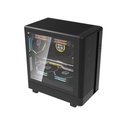 Darkflash DB330M M-ATX Fornt & Left Side Tempered Glass Panel Case With 3 ARGB Fans - Black