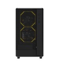 Darkflash DB330M M-ATX Fornt & Left Side Tempered Glass Panel Case With 3 ARGB Fans - Black