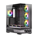 Twisted Minds Dominator Series ATX Mid Tower Gaming Case - Black (7 ARGB Fans Included)