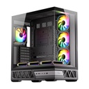 Twisted Minds Dominator Series ATX Mid Tower Gaming Case - Black (7 ARGB Fans Included)