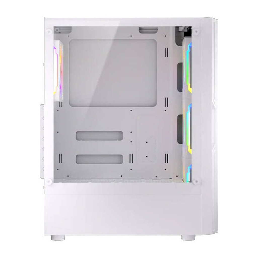 Twisted Minds Phantom II Series ATX Mid Tower Gaming Case - White (4 ARGB Fans Included)