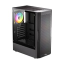 Twisted Minds Phantom II Series ATX Mid Tower Gaming Case - Black (4 ARGB Fans Included)