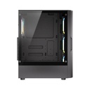 Twisted Minds Phantom II Series ATX Mid Tower Gaming Case - Black (4 ARGB Fans Included)