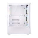 Twisted Minds Phantom Series ATX Mid Tower Gaming Case - White (4 ARGB Fans Included)