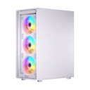 Twisted Minds Phantom Series ATX Mid Tower Gaming Case - White (4 ARGB Fans Included)