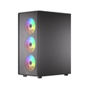 Twisted Minds Phantom Series ATX Mid Tower Gaming Case - Black (4 ARGB Fans Included)