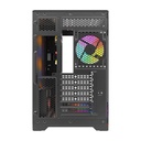 Twisted Minds Rampage Series ATX Mid Tower Gaming Case - Black (7 ARGB Fans Included)