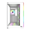 Twisted Minds Flux Series ATX Mid Tower Gaming Case - White (7 ARGB Fans Included)