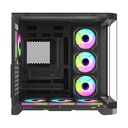 Twisted Minds Flux Series ATX Mid Tower Gaming Case - Black (7 ARGB Fans Included)