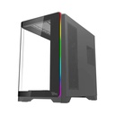 Twisted Minds Flux Series ATX Mid Tower Gaming Case - Black (7 ARGB Fans Included)