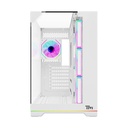 Twisted Minds Elite Series ATX Mid Tower Gaming Case - White (4 ARGB Fans Included)