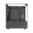 Twisted Minds Fury Series ATX Mid Tower Gaming Case - Black (4 ARGB Fans Included)