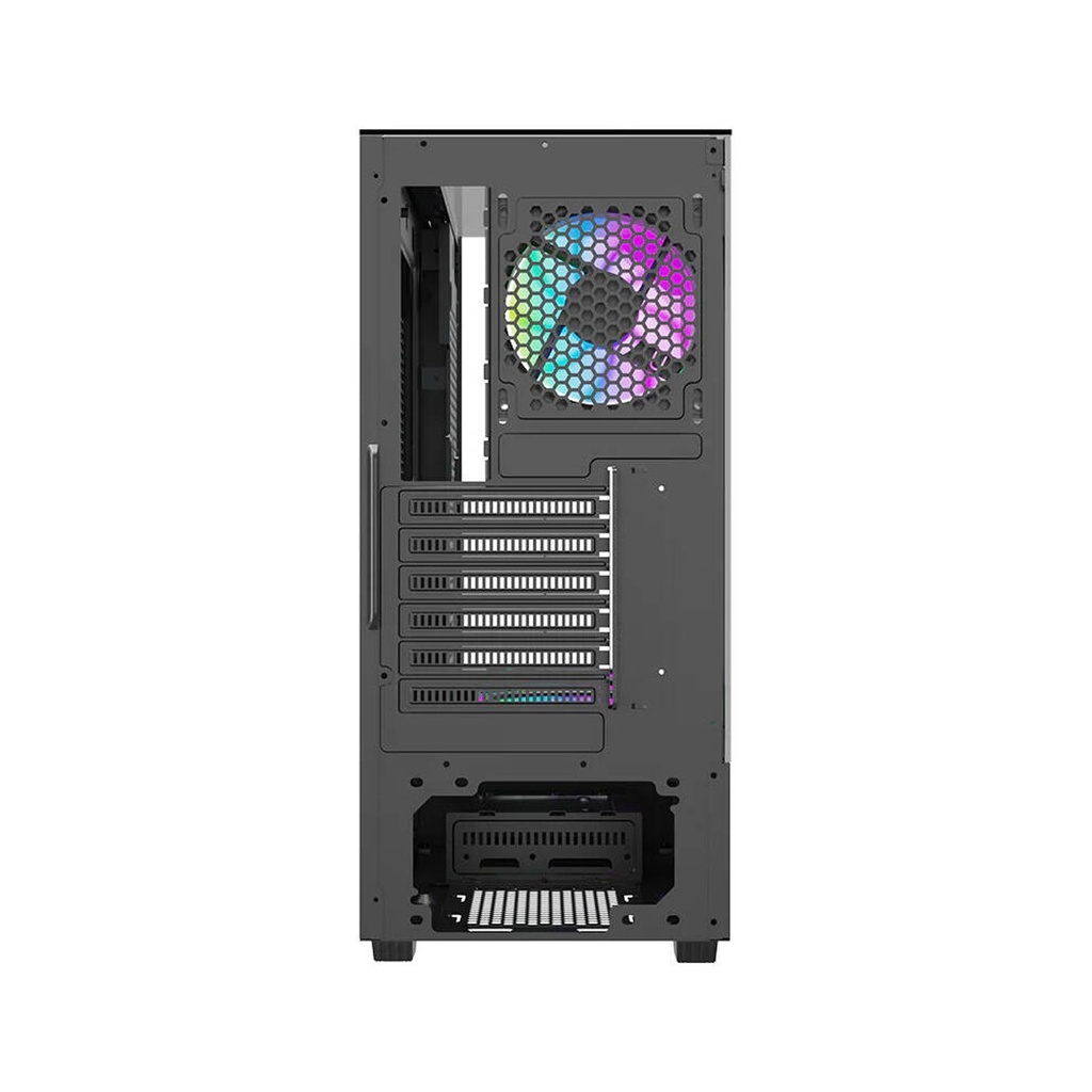 Twisted Minds Fury Series ATX Mid Tower Gaming Case - Black (4 ARGB Fans Included)