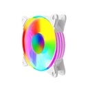 Twisted Minds Nova Series ATX Mid Tower Gaming Case - White (4 ARGB Fans Included)