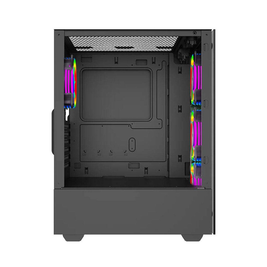 Twisted Minds Nova Series ATX Mid Tower Gaming Case - Black (4 ARGB Fans Included)