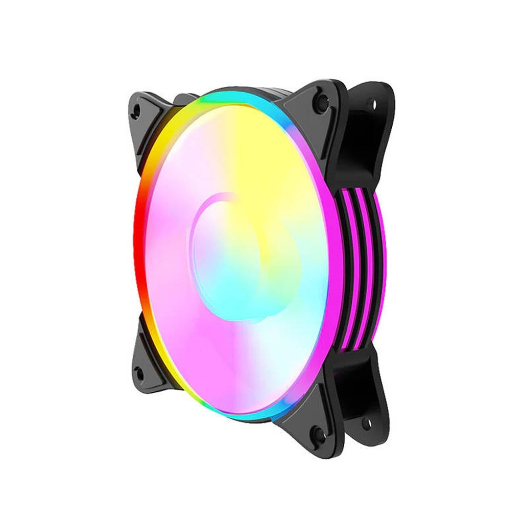 Twisted Minds Nova Series ATX Mid Tower Gaming Case - Black (4 ARGB Fans Included)