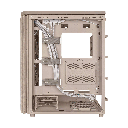 Asus ProArt PA401 Wood Edition Tempered Glass Panel, 2x 160mm & 1x 120mm Pre-Installed Fans Case -Beige